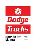1973 Dodge Truck 100-800 Shop Manual Supplement