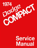 1974 Dodge Compact Van Service Manual