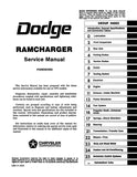 1974 Dodge Ramcharger Service Manual