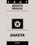 1987 Dodge Dakota Truck 2WD 4WD Service Manual