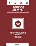 1990 Dodge D/W 150-350 Truck, Ramcharger Shop Manual