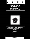1991 Dodge Dakota Truck Shop Manual