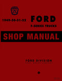 1949-1951 Ford F-Series Truck Shop Manual w/ 1952 Ford F-Series Truck Supplement