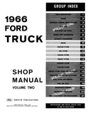 1966 Ford Truck Shop Manual 4 Volume Set F Series, P-Series, B-Series, C-Series
