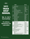 1977 Ford Truck Shop Manual - 5 Volumes
