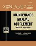 1963 GMC Maintenance Manual Supplement