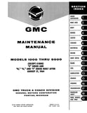 1965 - 1966 GMC Truck 1000-5000 Maintenance Manual