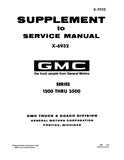 1969 - 1970 GMC Truck Service Manual Series 1500 thru 3500
