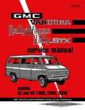 1971 GMC Vandura Rally Wagon Service Manual