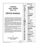 1971 GMC Vandura Rally Wagon Service Manual