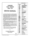 1972 GMC Vandura Rally Wagon Service Manual