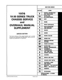 1976 GMC Truck Service & Overhaul Manual Supplement to 1974 GMC Service Manual