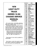 1978 GMC Truck Service Manual Series 1500 thru 3500