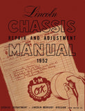1952 Lincoln Chassis Shop Manual