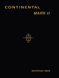 1956-57 Continental Mark II Manual (includes 1957 Supplement)