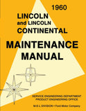 1960 Lincoln Maintenance Manual