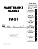 1961-1963 Lincoln Continental Maintenance Manual