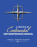1965 Lincoln Continental Maintenance Manual