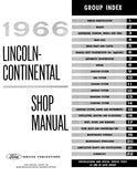 1966 Lincoln Continental Shop Manual