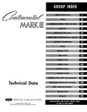 1968-1969 Lincoln Continental Mark III Shop Manual
