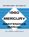 1960 Mercury Maintenance Manual