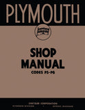 1938 Plymouth Shop Manual codes P5 - P6