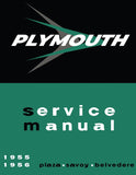 1955 - 1956 Plymouth Service Manual - Plaza, Savoy, Belvedere