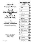 1955 - 1956 Plymouth Service Manual - Plaza, Savoy, Belvedere