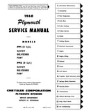 1960 Plymouth Service Manual - Savoy, Fury, Belvedere