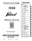 1960 - 1961 Plymouth Valiant Service Manual