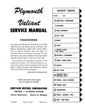 1962 Plymouth and Valiant Shop Manual