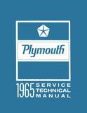 1965 Plymouth Service Technical Manual