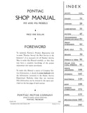 1935 - 1936 Pontiac Repair Shop Manual - Includes 11x17 Lube Foldout