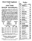 1941 - 1948 Pontiac Shop Manual - Includes 11x17 Wiring Diagrams