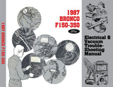 1987 Ford F-Series Truck Electrical Vacuum Troubleshooting Manual - COLOR