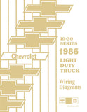 1986 Chevy 10-30 Series LD Truck Wiring Diagrams - 11x26 inch Foldouts
