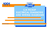 1991 Chevrolet C-K Truck Electrical Diagnosis & Wiring Diagrams - 11x17 inch COMB Bound
