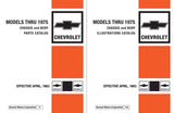 1968 - 1975 Chevrolet Car Parts & Illustrations Catalogs