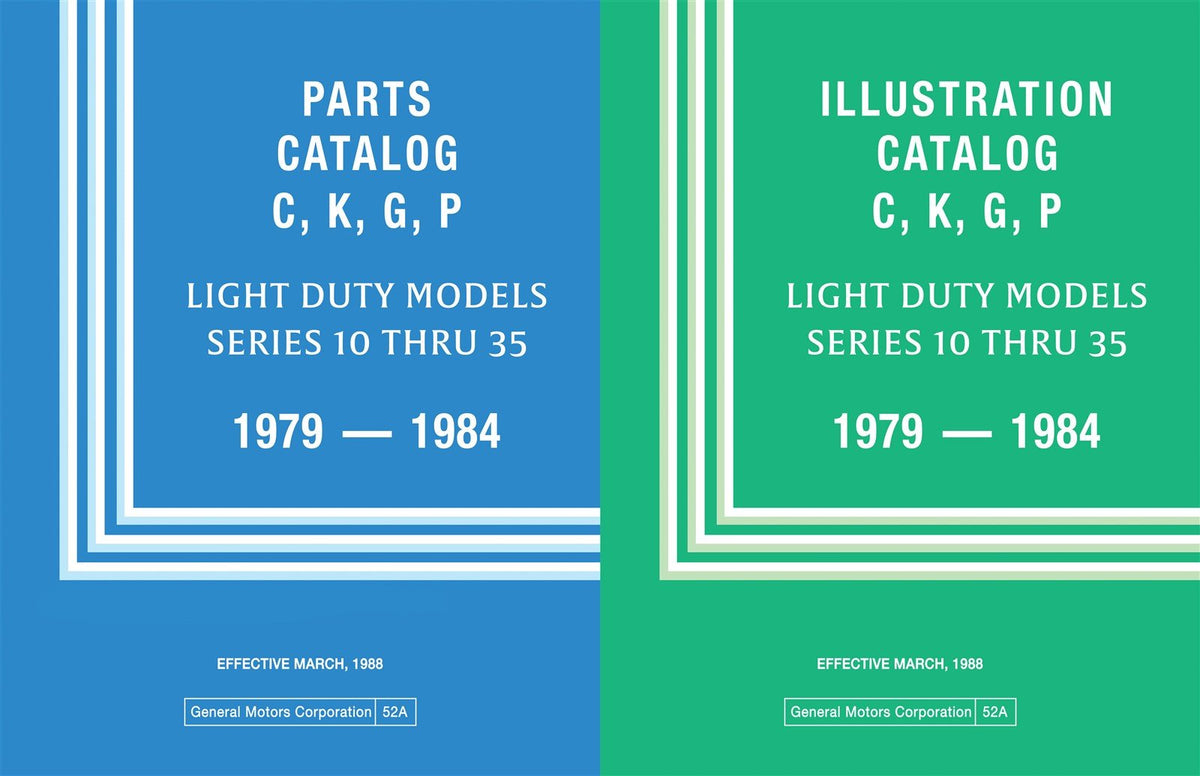 1979 1984 GMC Chevrolet Truck Parts and Illustrations Catalogs Jackson Automotive Products
