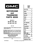 1973 - 1978 GMC Motorhome Parts Catalog / Book