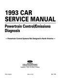 1993 Ford Car & Truck Powertrain Control / Emissions Diagnosis Service Manual