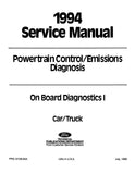 1994 Ford OBD-I Powertrain Control Emissions Diagnosis Service Manual