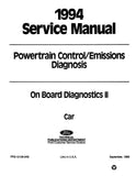 1994 Ford OBD-II Powertrain Control Emissions Diagnosis Service Manual