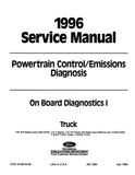 1996 Ford OBD-I Powertrain Control Emissions Diagnosis Service Manual