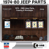 1974-1980 Jeep Parts Catalog F-74080 R2 on USB