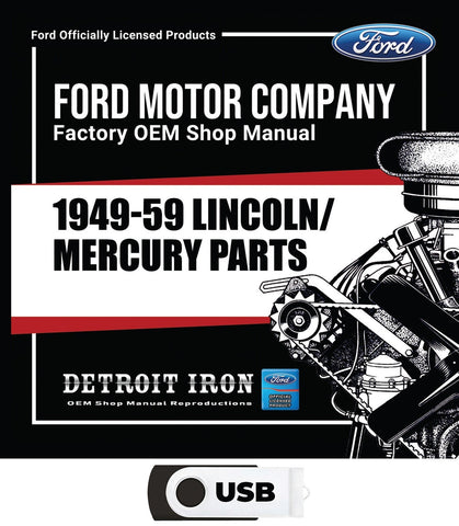 1949-1959 Lincoln/Mercury Parts Manuals (Only) on USB