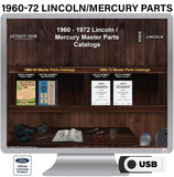 1960-1972 Lincoln/Mercury Parts Manuals (Only) on USB