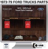1973-1979 Ford Truck Parts Manuals (Only) on USB
