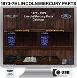 1973-1979 Lincoln/Mercury Parts Manuals (Only) on USB