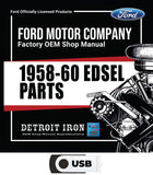 1958-1960 Edsel Chassis and Body Master Parts Catalog on USB